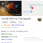 Dịch vụ thông hút bể phốt tại phường mỏ chè